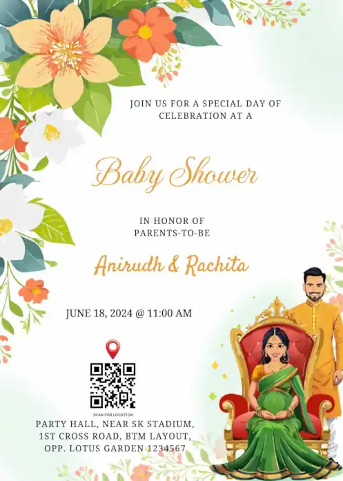 Baby Shower Invitation Template